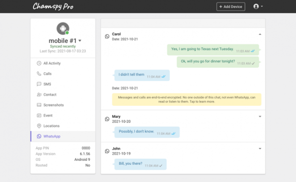 WhatsApp spy software