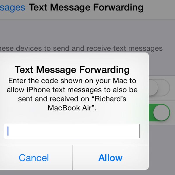 text messages on iPhone