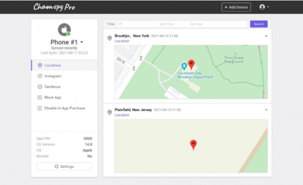 phone location tracker-Chamspy pro