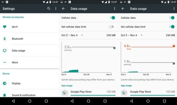 mobile data usage