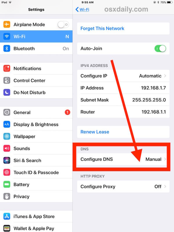 configure DNS