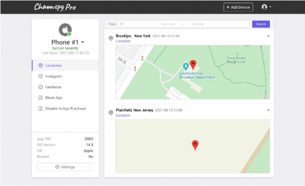 location tracking app -Chamspy pro