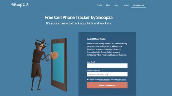 free cell phone tracker-Snoopza
